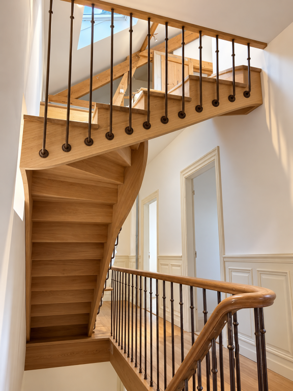 De Chartres à Versailles : l'escalier à l'anglaise sur mesure qui sublime votre intérieur !
